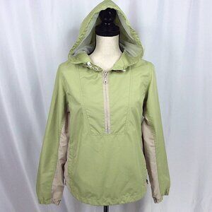Eddie Bauer 1/2 Zip Windbreaker Hoodie Jacket Women’s M Pullover Lightweight